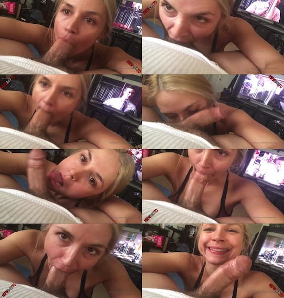 Sarah Vandella Giving Blowjob to my Boyfriend while he watch his Favourite show and I done my favourite thing to suck his big thick cock