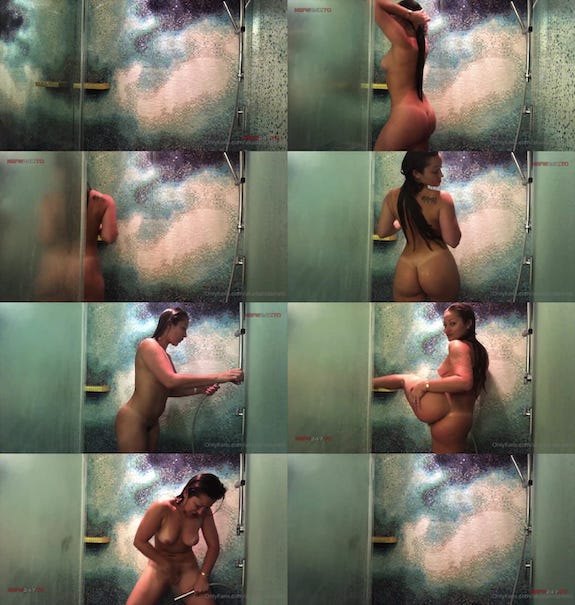 Dani Daniels shower play water orgasm