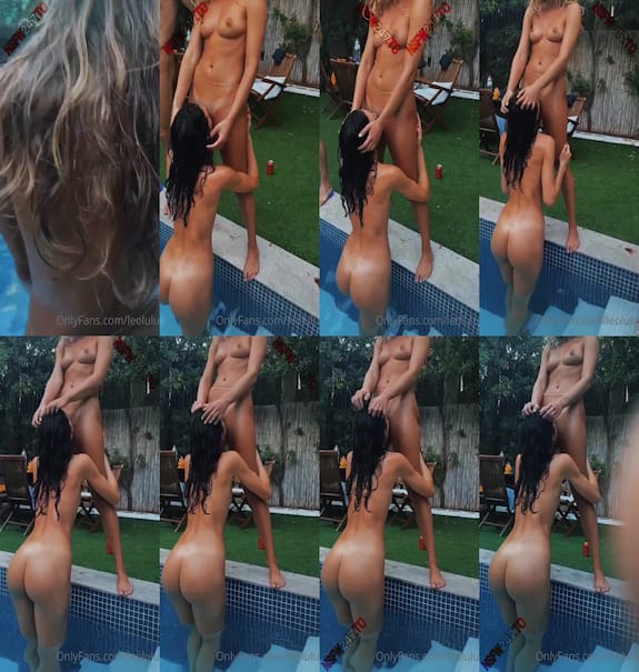 Leo Lulu Sucking Juciy Pussy of sexy Girlfriend in pool party