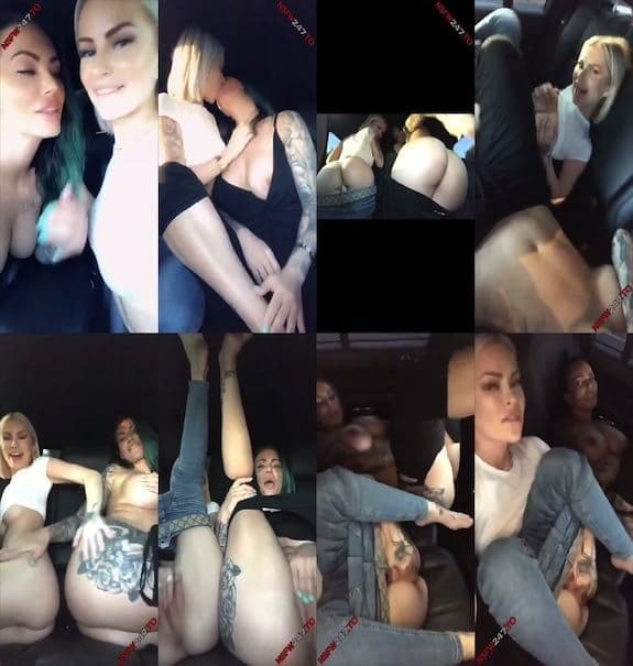 Layna Boo with Viking Barbie in car pussy fingering snapchat premium 2019/09/18