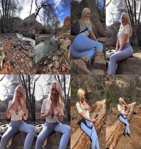 Kristen Lanae hike flashing leak video