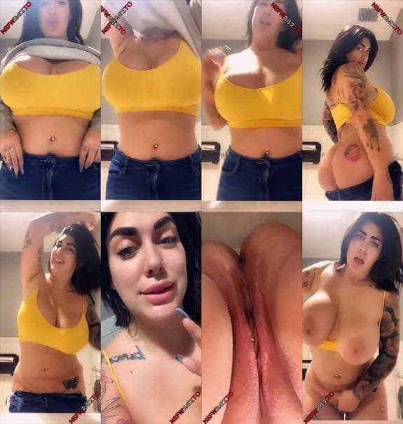 Ana Lorde public toilet pussy fingering snapchat premium 2019/10/06