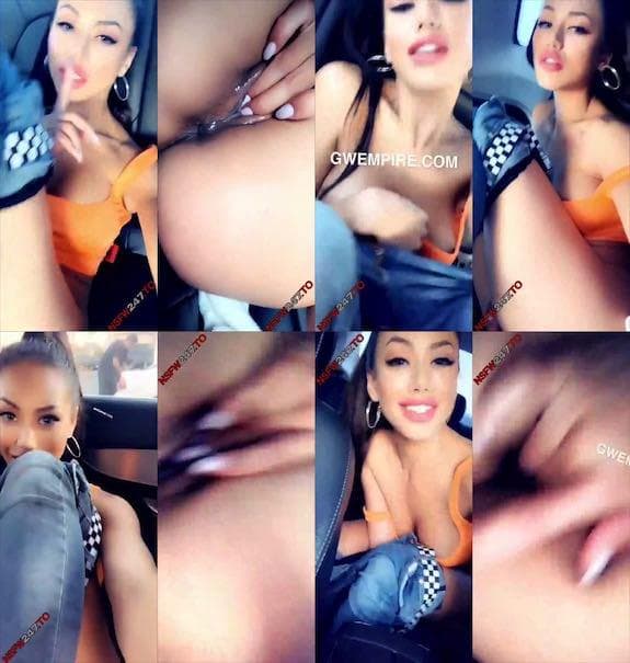 Gwen Singer pussy play in car snapchat premium 2019/10/05