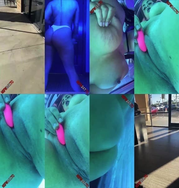 Allison Parker tanning and playing snapchat premium 2020/03/05