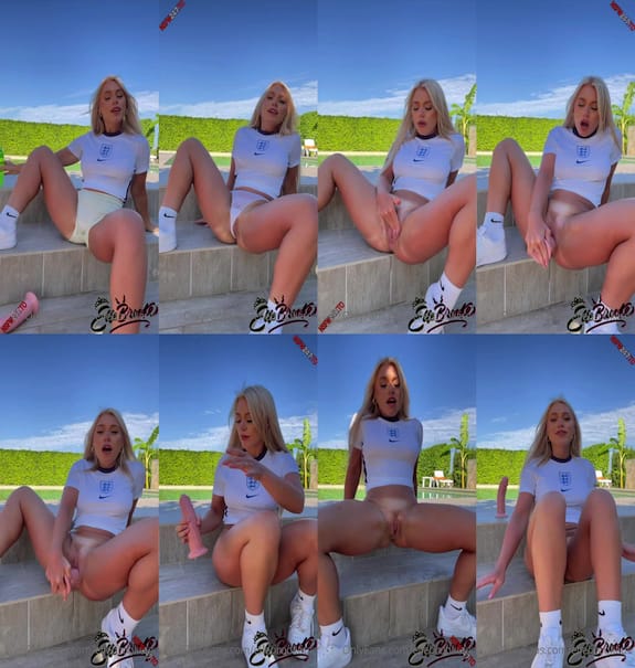 Elle Brooke backyard dildo play 2025/01
