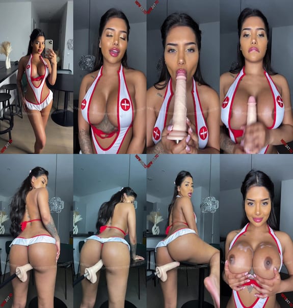 Nursh sexy nurse with a sex machine 2025
