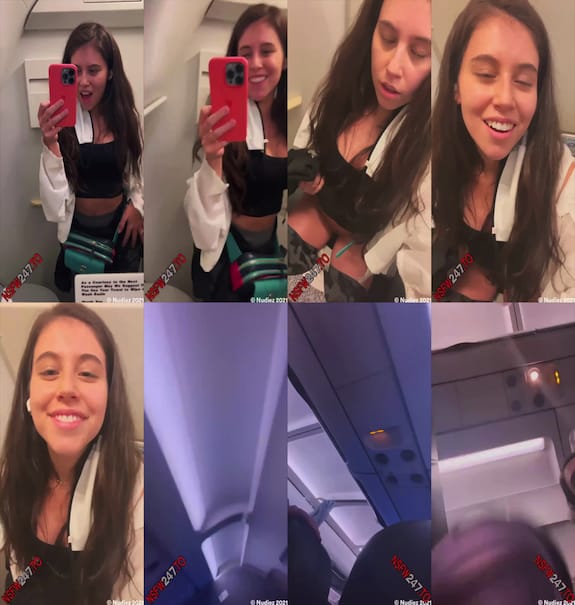 Violet Summers Peeing on the plane 2022/03/04